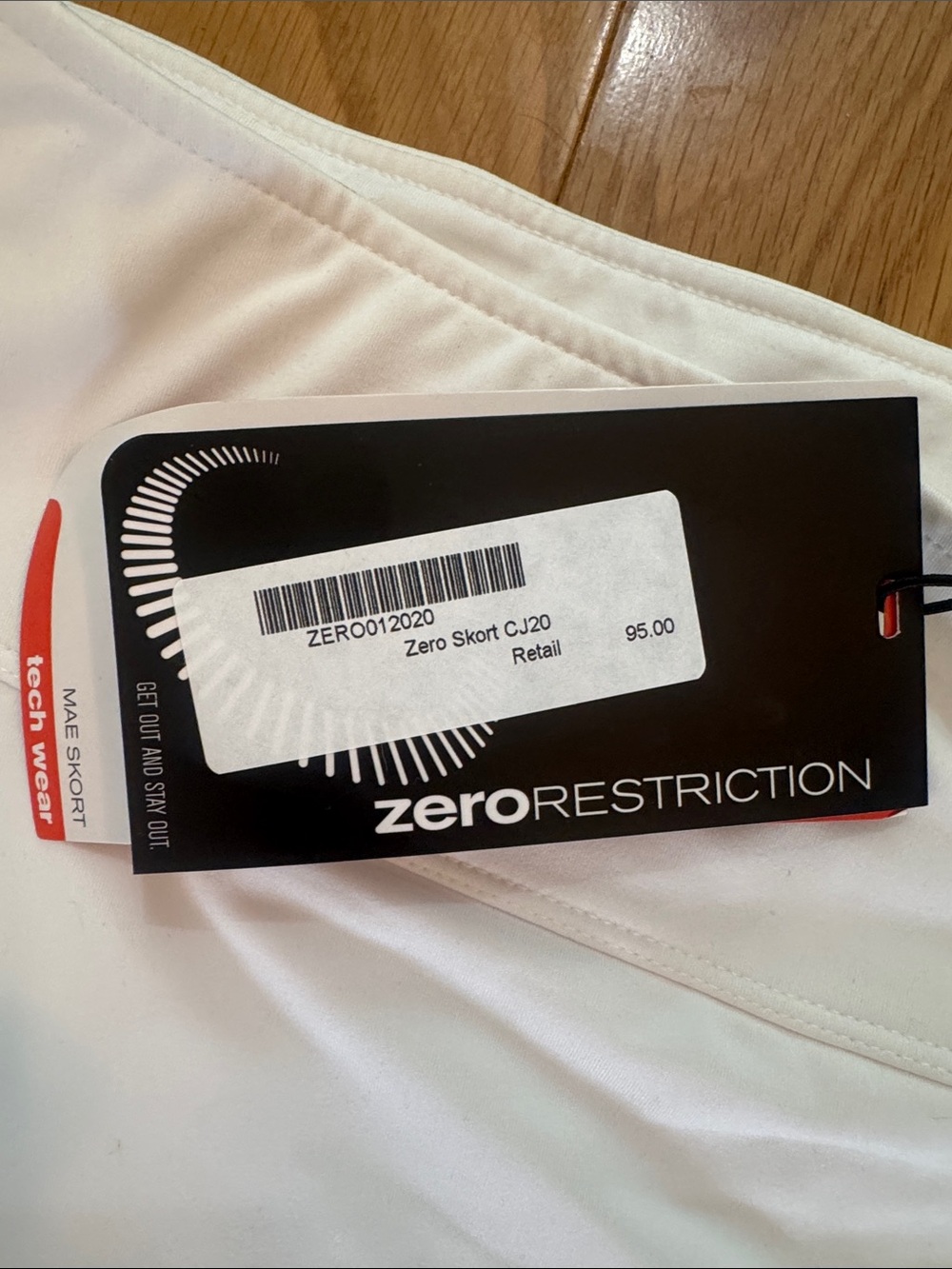 Zero Restriction Women's White Mae Skort Tennis Athletic Skirt Size M New w Tags - Picture 2 of 9